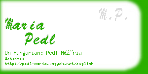 maria pedl business card